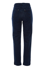 Product shot of the Slim Miracle Denim Jeans in colour Denim (Blue), from the back