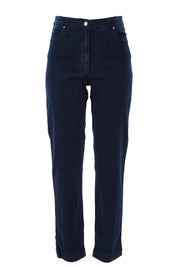 Product shot of the Slim Miracle Denim Jeans in colour Denim (Blue), from the front