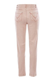 Product shot of the Slim Miracle Denim Jeans in colour Muskpink (Pink), from the back