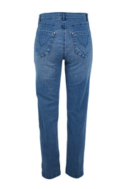 Product shot of the Slim Miracle Denim Jeans in colour Washdenim (Blue), from the back
