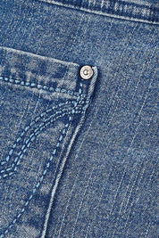 Product shot of the Slim Miracle Denim Jeans in colour Washdenim (Blue), detail