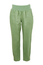 Pull On Linen Pant - Fern
