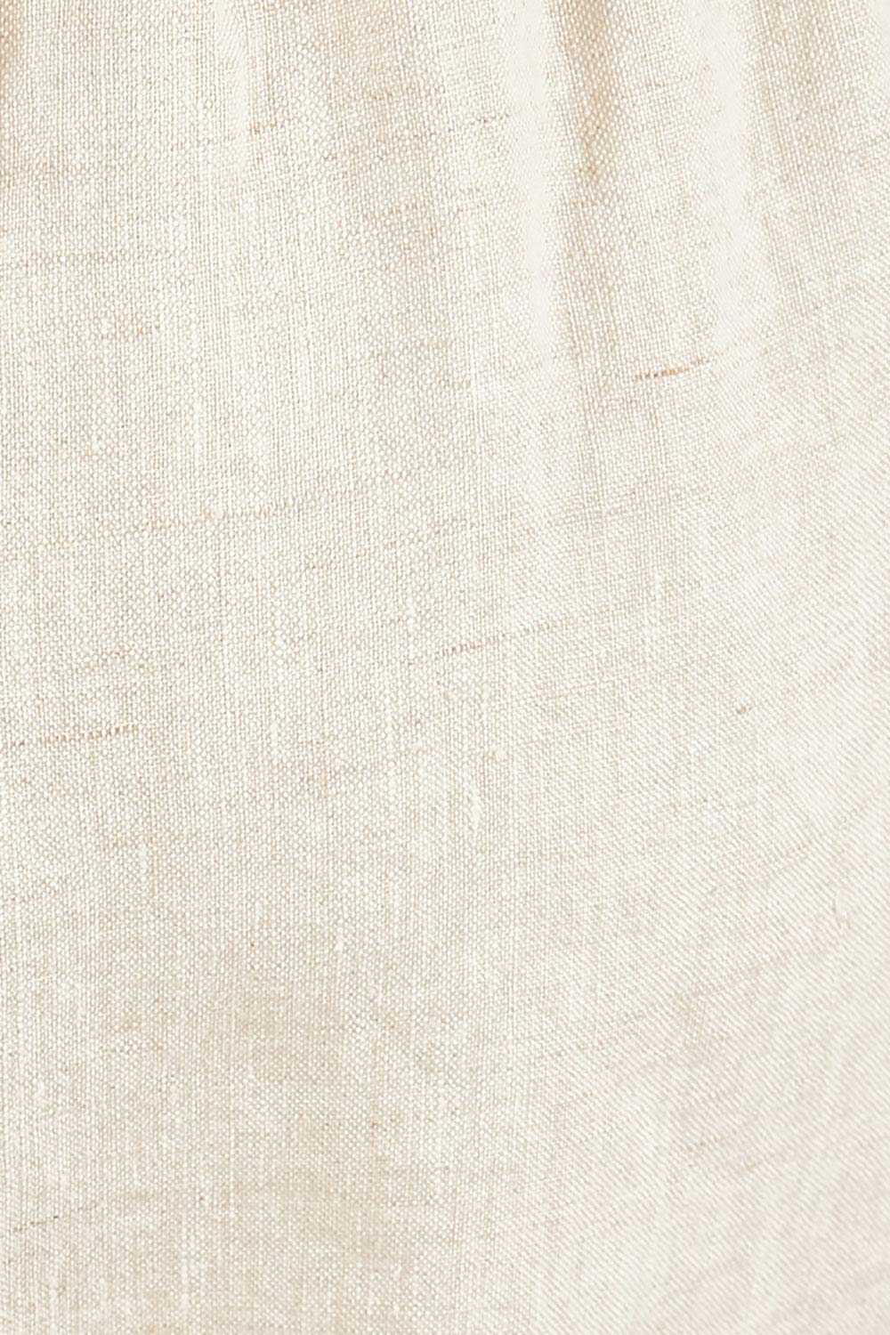 Product shot of the Pull On Linen Pant in colour Natural, detail