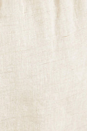 Product shot of the Pull On Linen Pant in colour Natural, detail