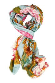 Asana Japanese Scarf – Blue