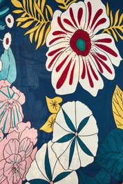 Bella Botanical Scarf – Navy