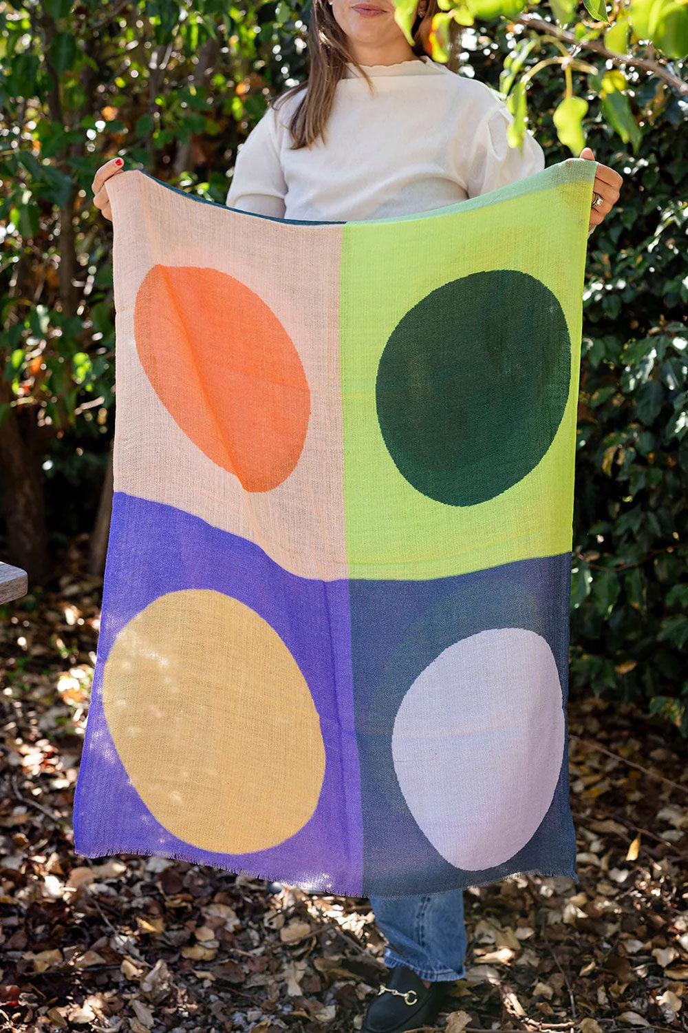 Cleo Wool Scarf – Natural