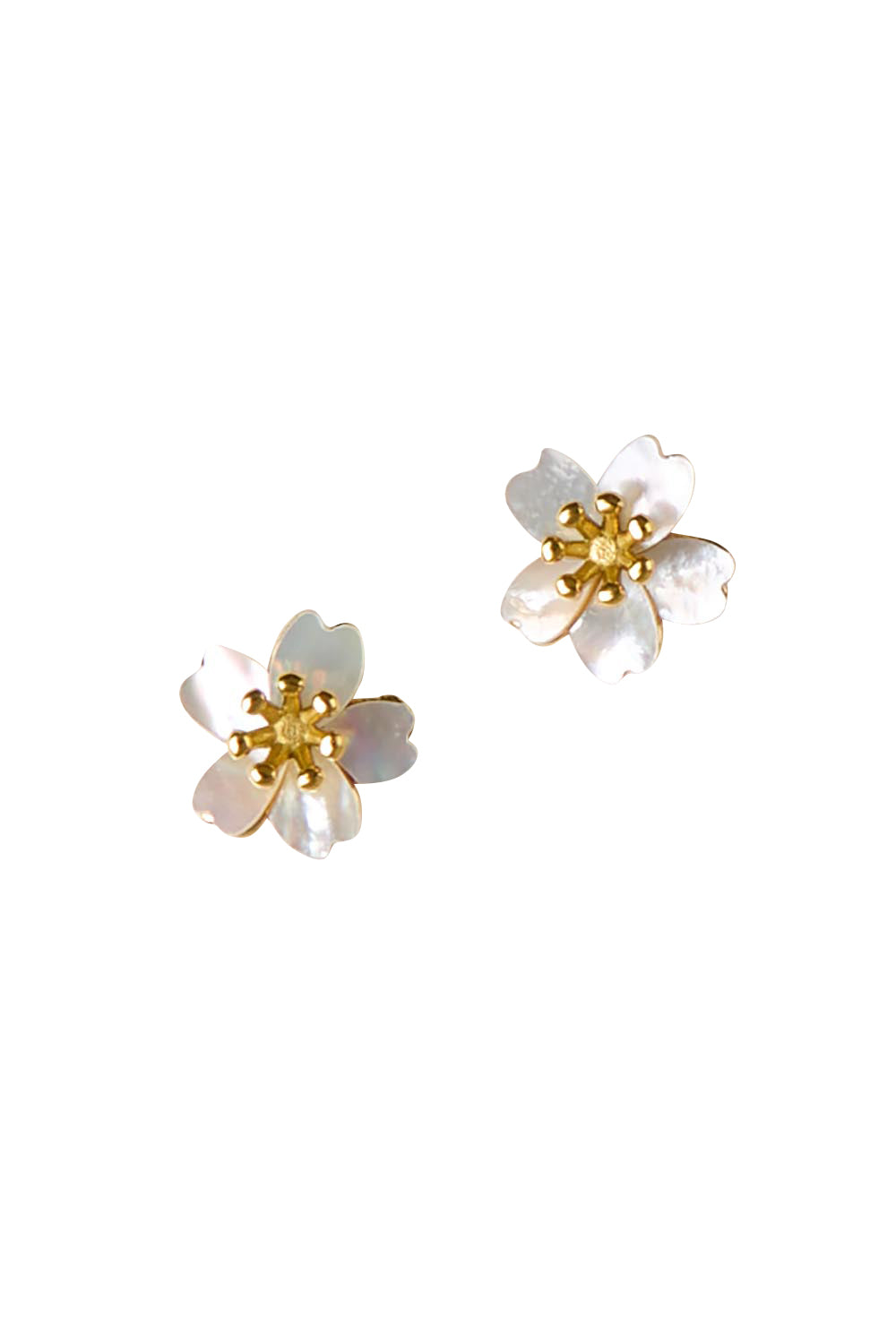 Daisy Delicate Stud Earring - Pearly