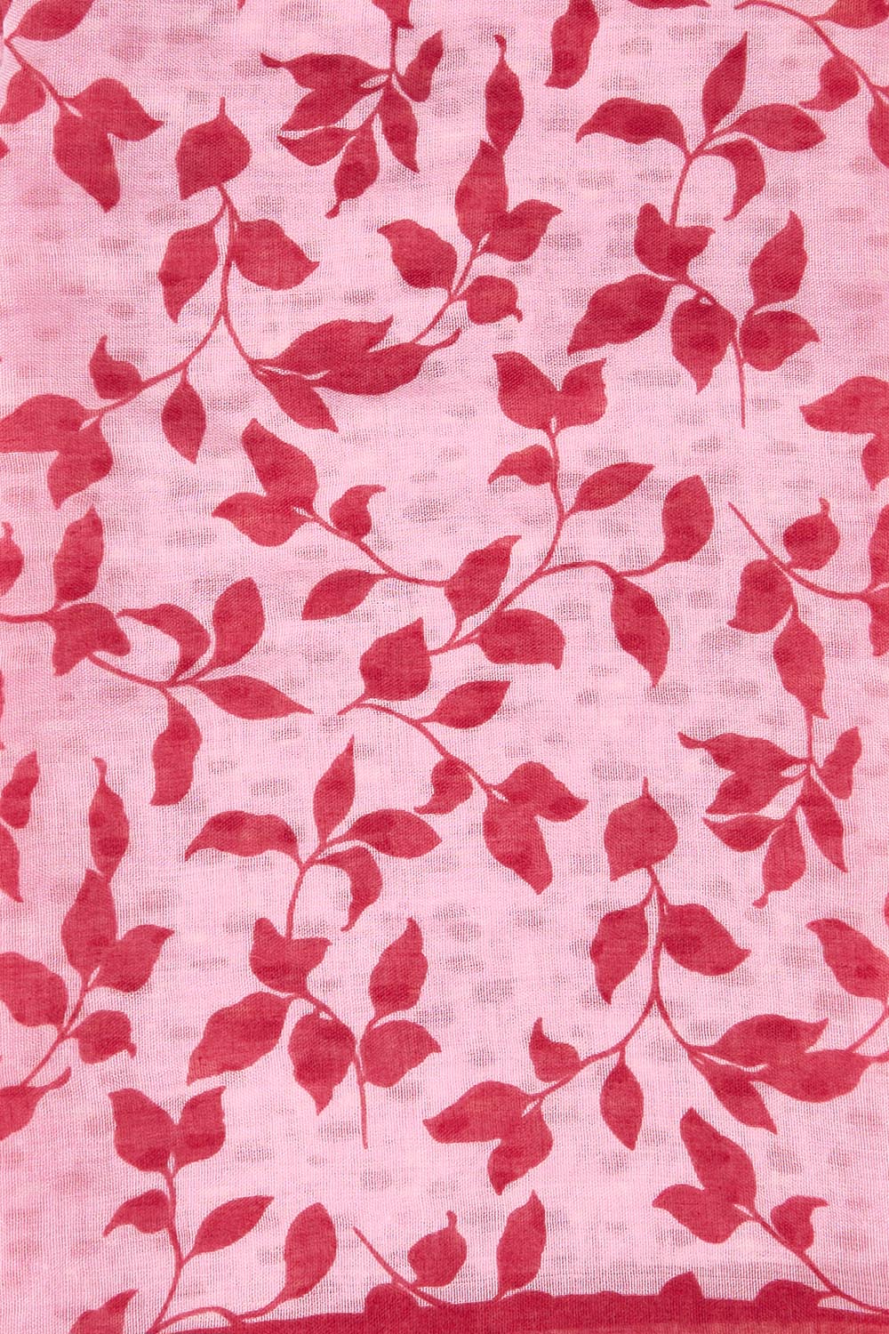 Product shot of the Erin Floral Lightweight Scarf - Pinkred in colour Pinkred, from the back