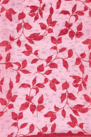 Product shot of the Erin Floral Lightweight Scarf - Pinkred in colour Pinkred, from the back