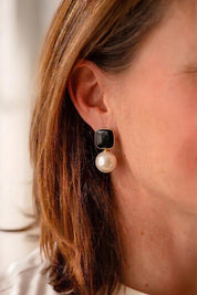 Felicity Stud Earring  - Black