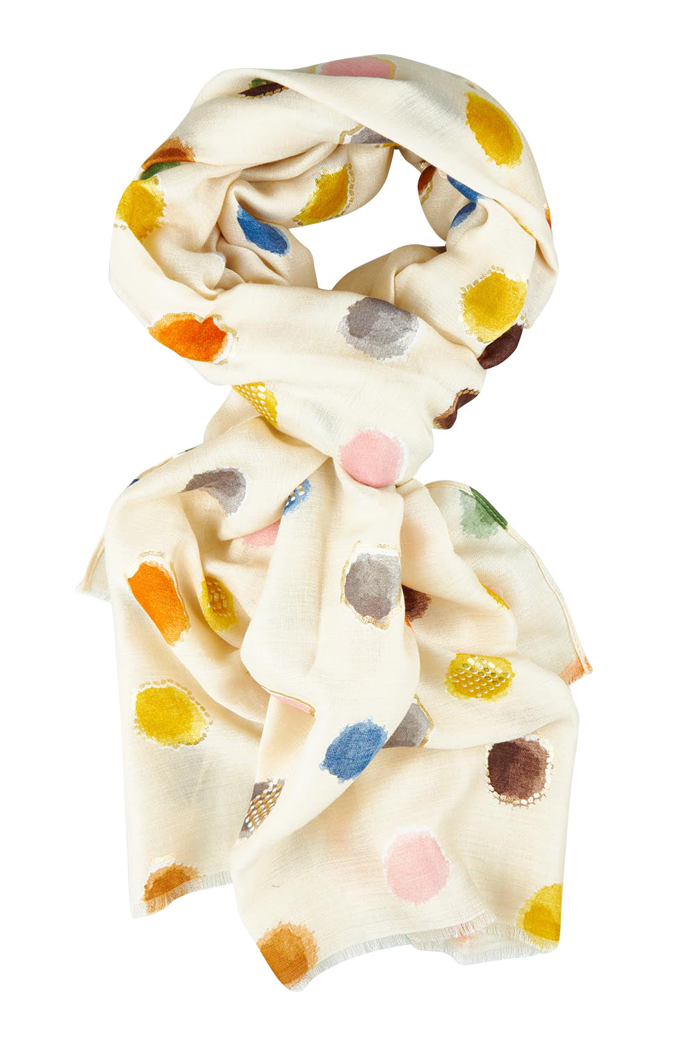 Jamie Circle Scarf – Cream