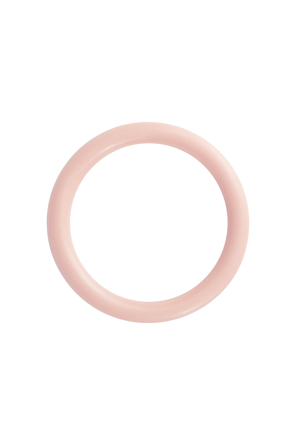 Product shot of the Resin Classic Bracelet in colour Babypink (Pink), from the front