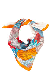 Silk Neck Scarf – Floral