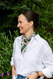 Silk Neck Scarf – Geo