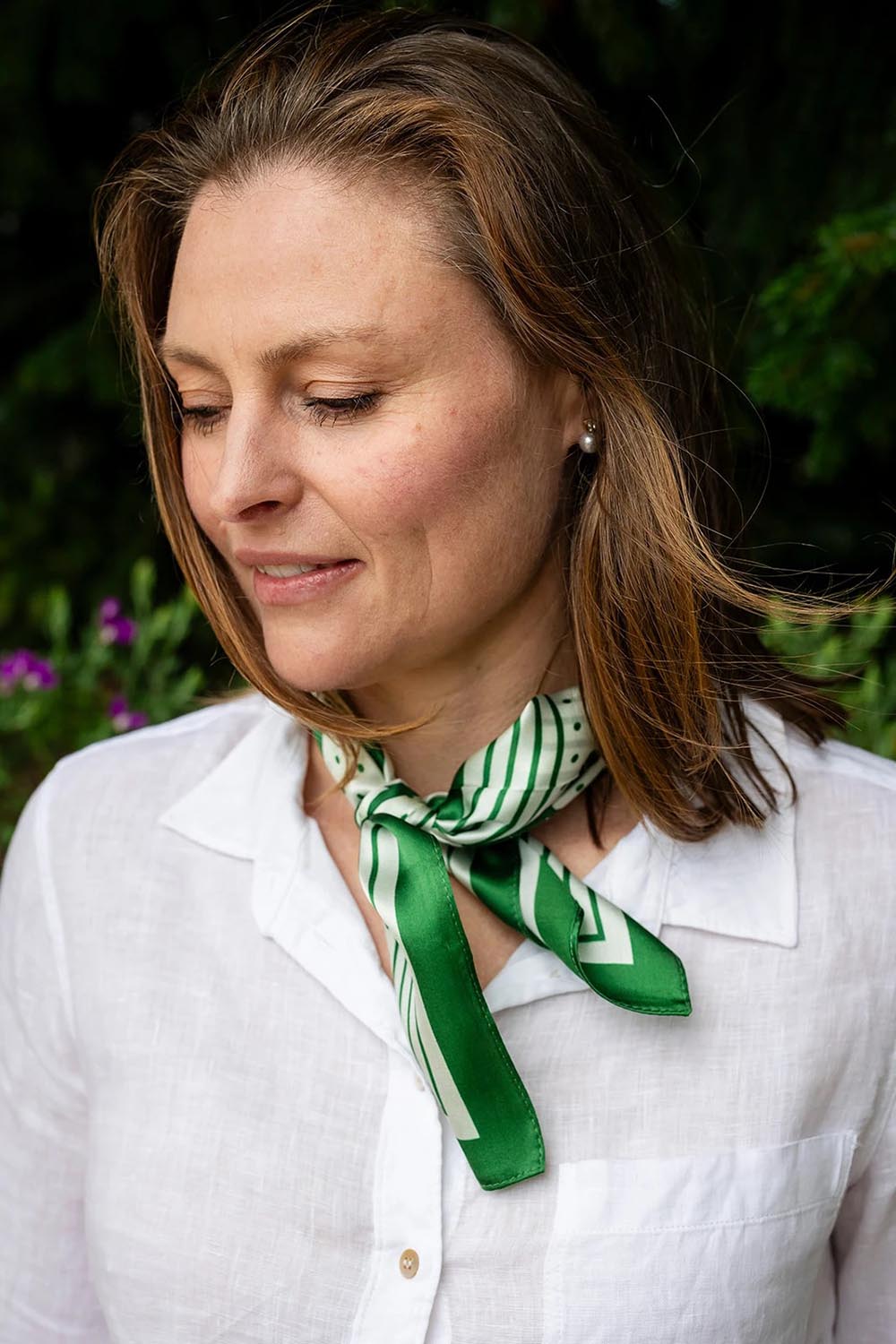 Silk Neck Scarf – Lily