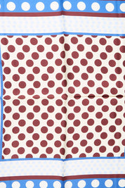 Product shot of the Silk Neck Scarf  - Prague in colour Prague, from the back