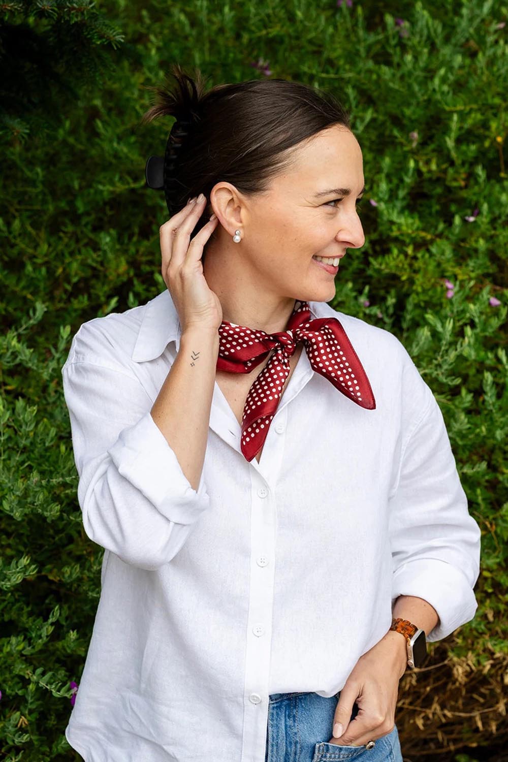 Silk Neck Scarf – Spotted