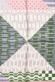 Product shot of the Silk Neck Scarf  - Vienna in colour Vienna, from the back