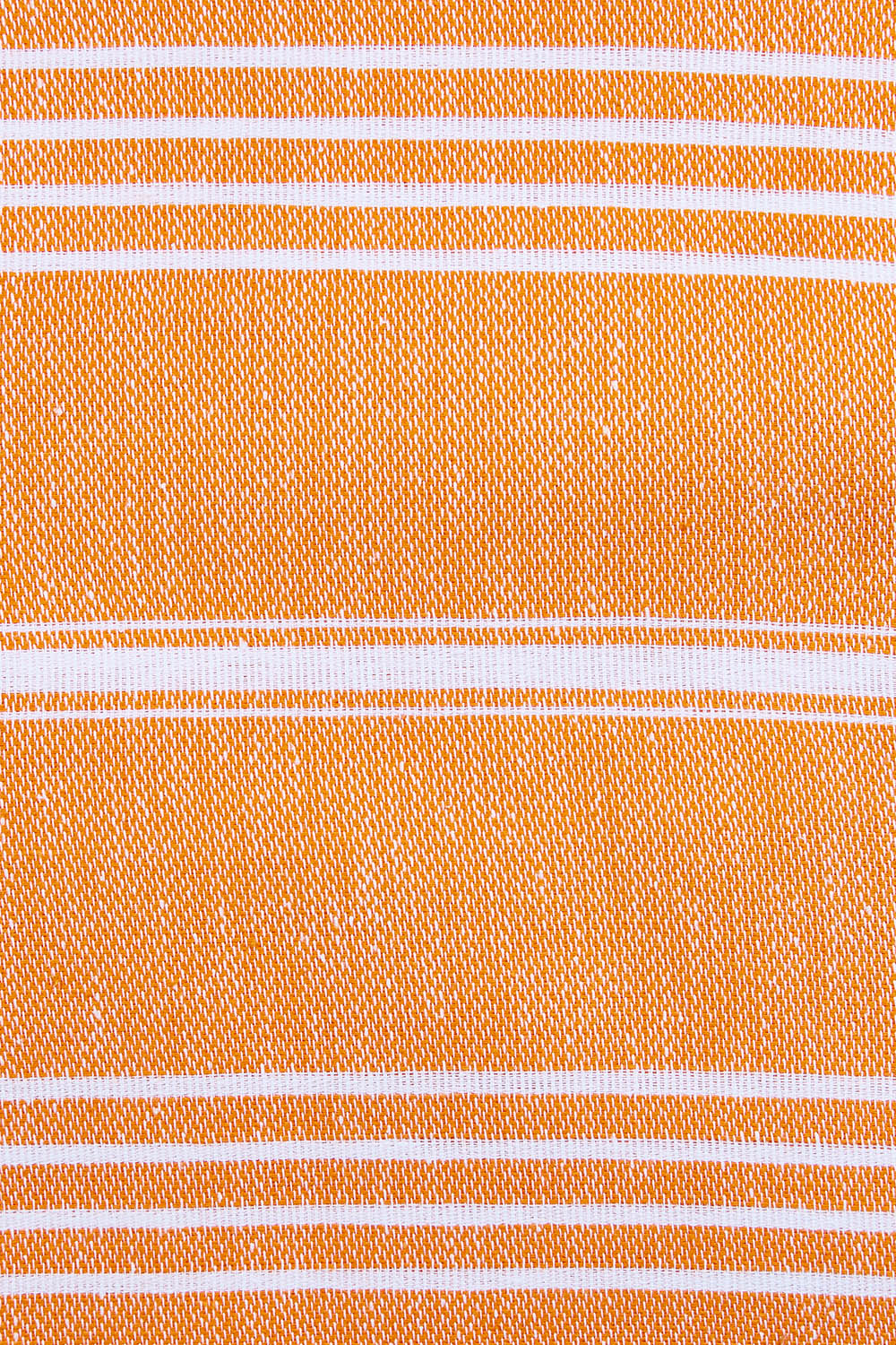Product shot of the Hammamas Original Cotton Towel in colour Orange, detail