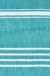 Product shot of the Hammamas Original Towel in colour Emerald (Green), detail
