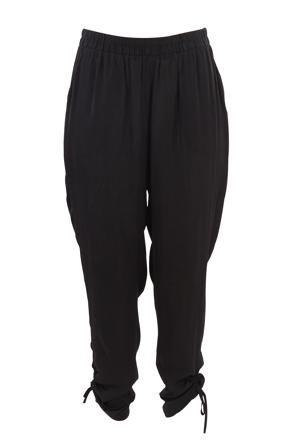Product shot of the Luxe Pant in colour Black (Black), from the front