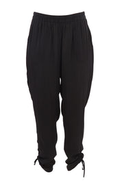Product shot of the Luxe Pant in colour Black (Black), from the front