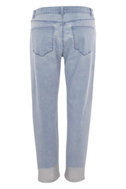 Product shot of the Boyfriend Jean in colour SilverDip (Grey), from the back