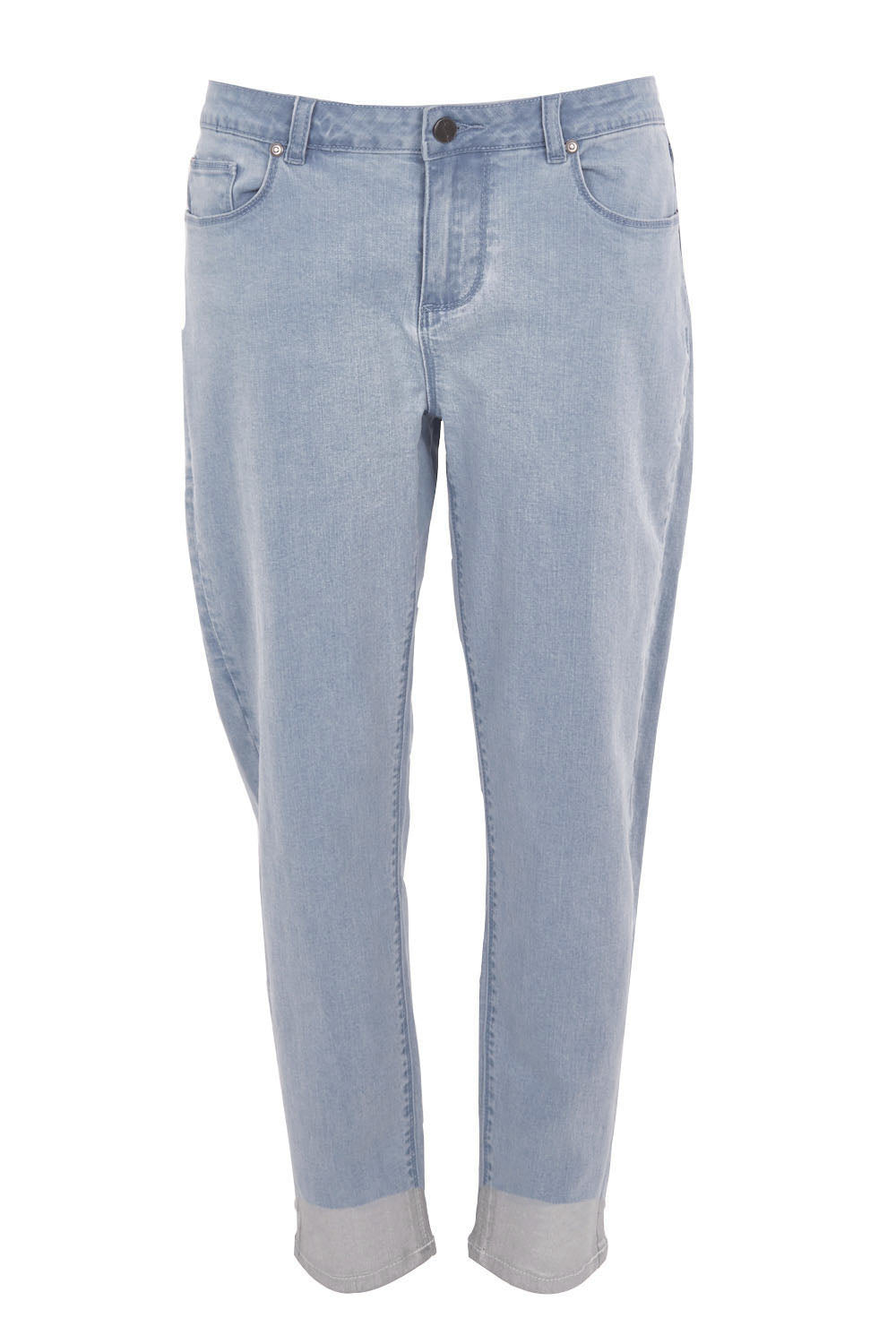 Product shot of the Boyfriend Jean in colour SilverDip (Grey), from the front