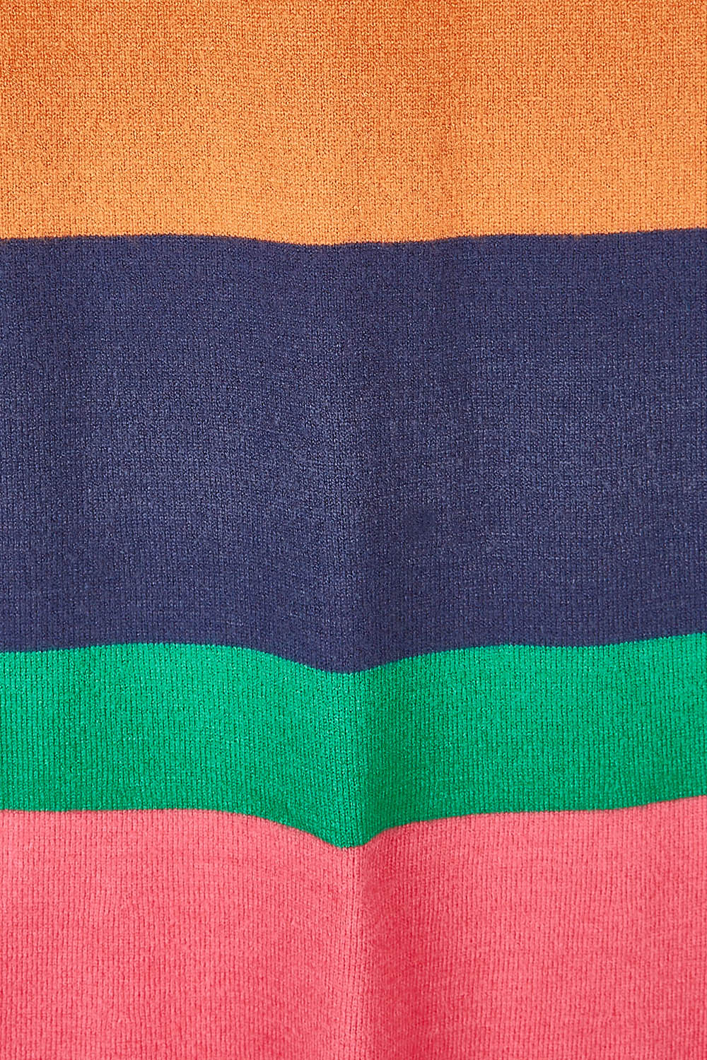 Product shot of the Knit Stripe Dress in colour Multihues (Pink), detail