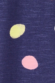 Product shot of the Multi Spot Tee in colour Multispot (Blue), detail