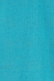 Product shot of the Linen Blend Tiered Top in colour Aqua (Blue), detail
