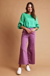 Preloved Wide Leg Pant - Mauve