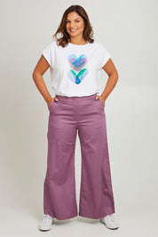 Preloved Wide Leg Pant - Mauve