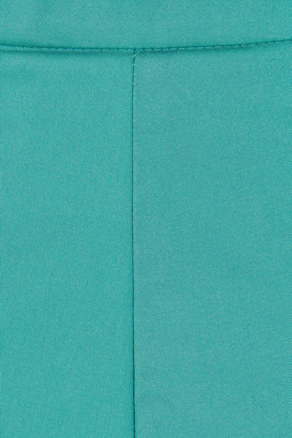 Product shot of the Wide Leg Pant in colour Teal (Blue), detail