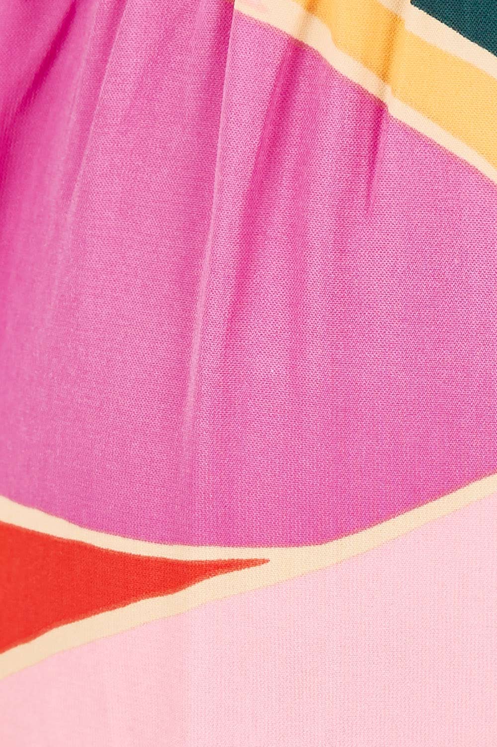 Product shot of the Flitter Skirt in colour Geo (Pink), detail