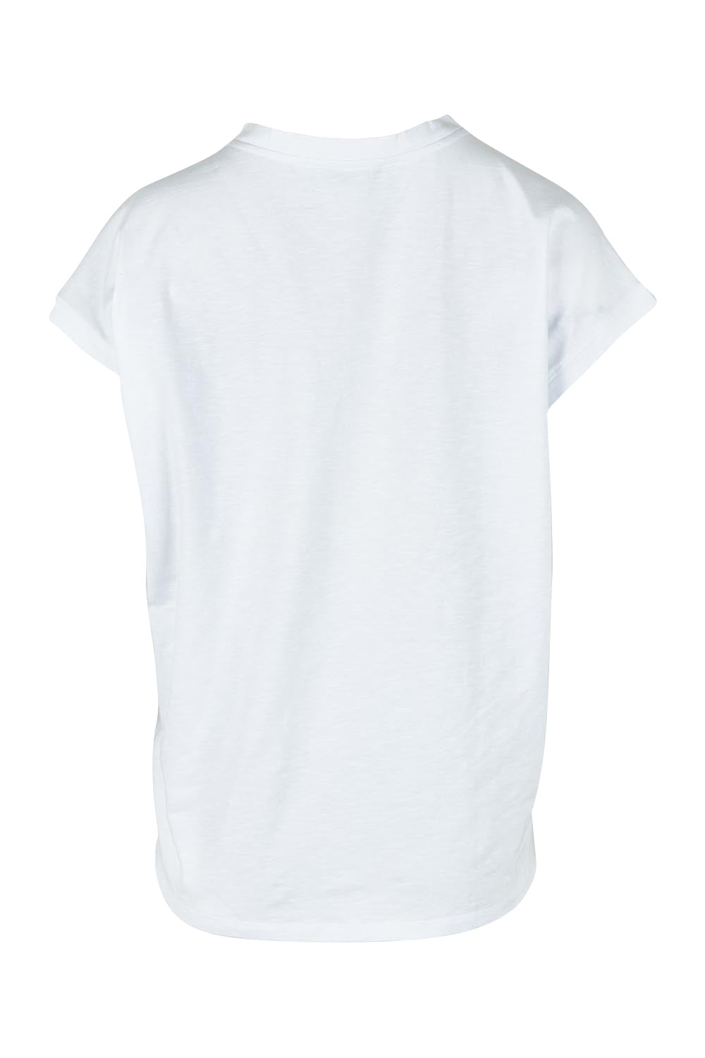 Product shot of the Heart Logo Tee in colour Yelloheart, from the back