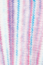 Product shot of the Striped Oversize Sweater in colour Candyfloss (Pink), detail