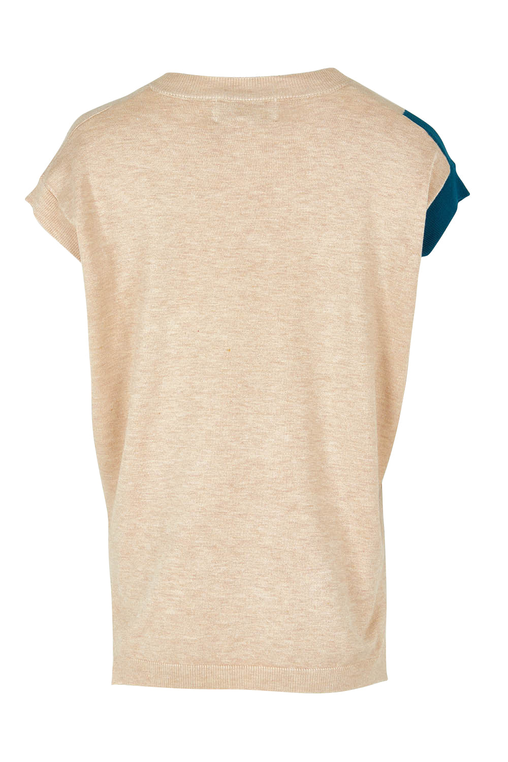 Product shot of the Sheepish Vest in colour Sheepish, from the back