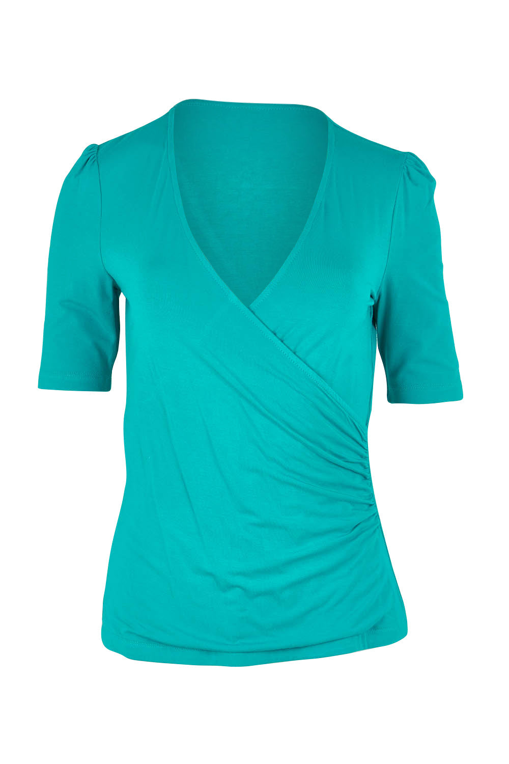 Preloved Bamboo Wrap Top - Teal