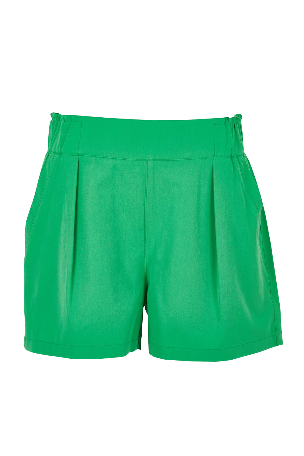 Product shot of the Pull On Shorts in colour Applegrn (Green), from the front