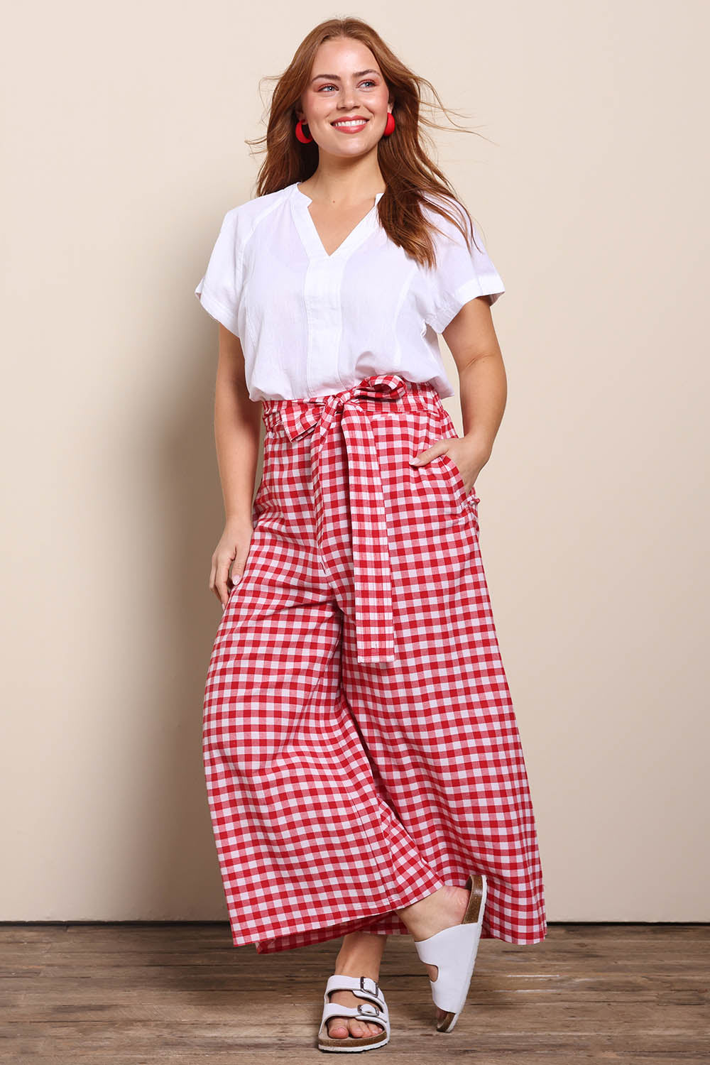 Preloved Cotton Waist Tie Pants – Ginghamred