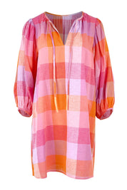 Preloved Yarn Dyed Cotton Sundress - Sherbet