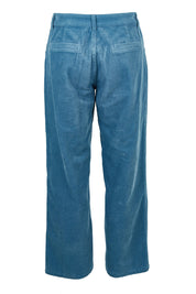 Product shot of the Cotton Blend Corduroy Pant in colour Arcticblue (Blue), from the back