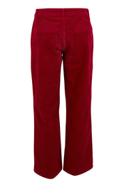 Cotton Blend Corduroy Pant – Wine