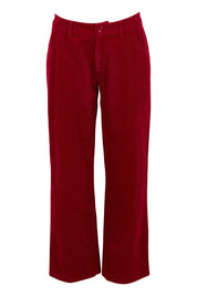 Cotton Blend Corduroy Pant – Wine