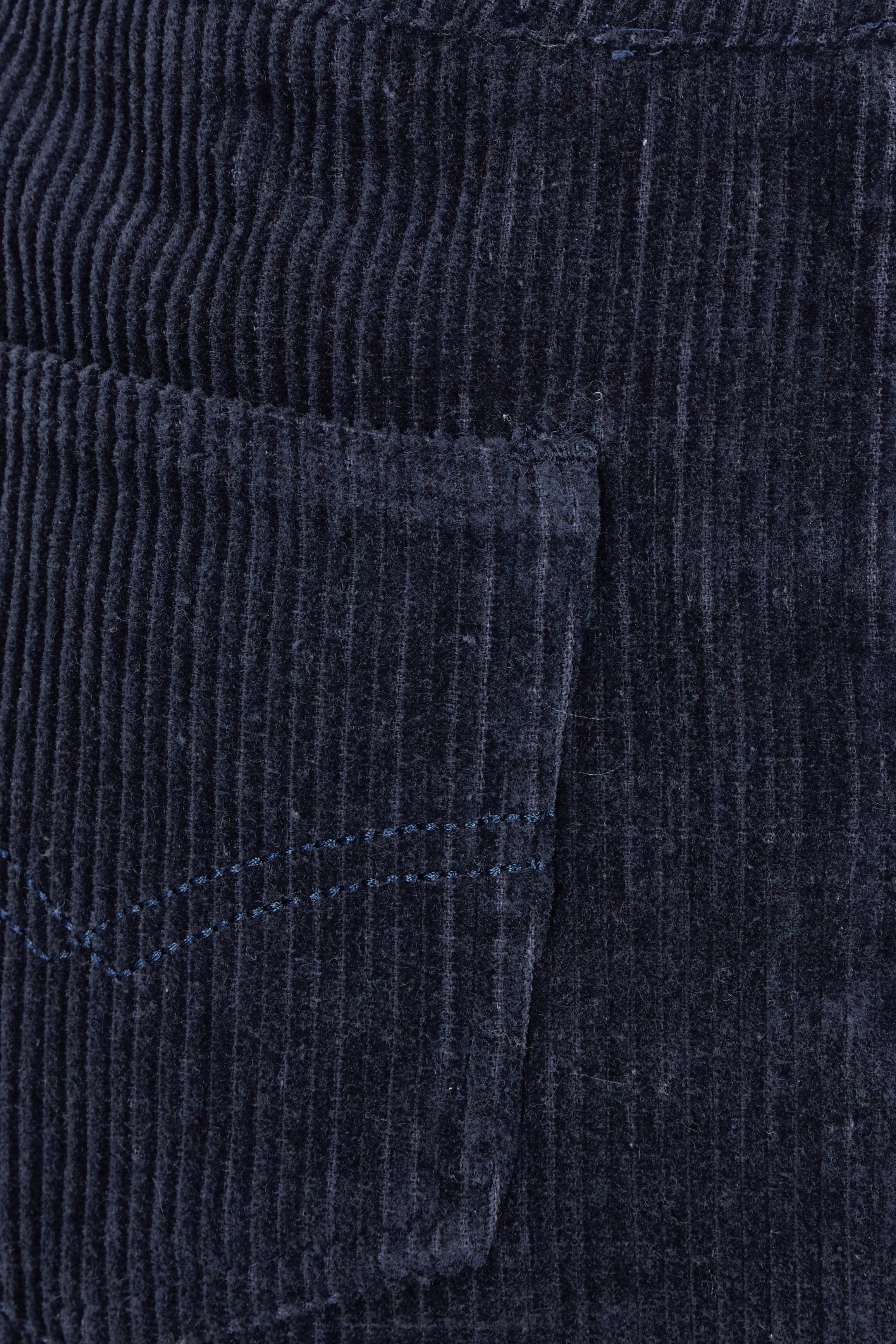 Product shot of the Cotton Corduroy A Line Skirt in colour Deepblue (Blue), detail