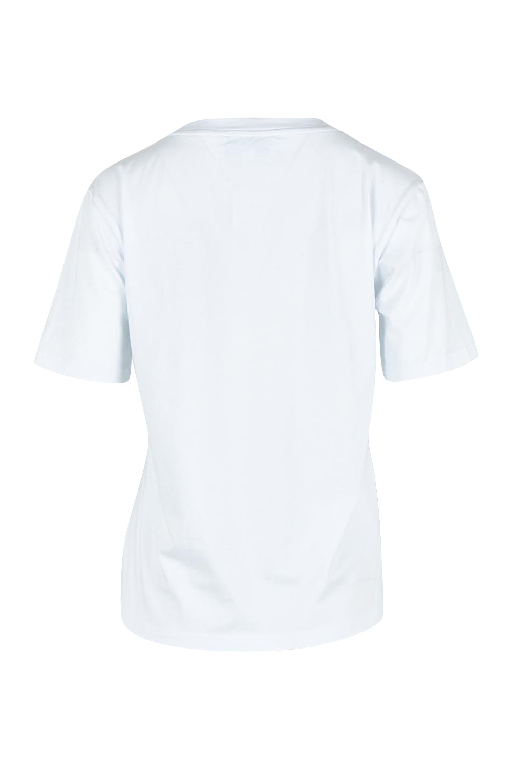 Product shot of the Mercerized Cotton Love Tee in colour Burgundy (Red), from the back
