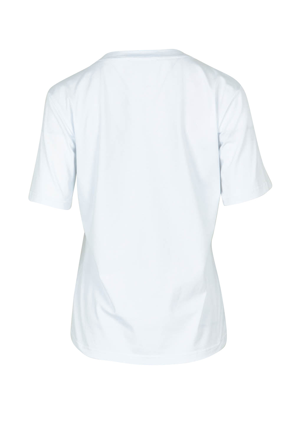Product shot of the Mercerized Cotton Love Tee in colour White (White), from the back