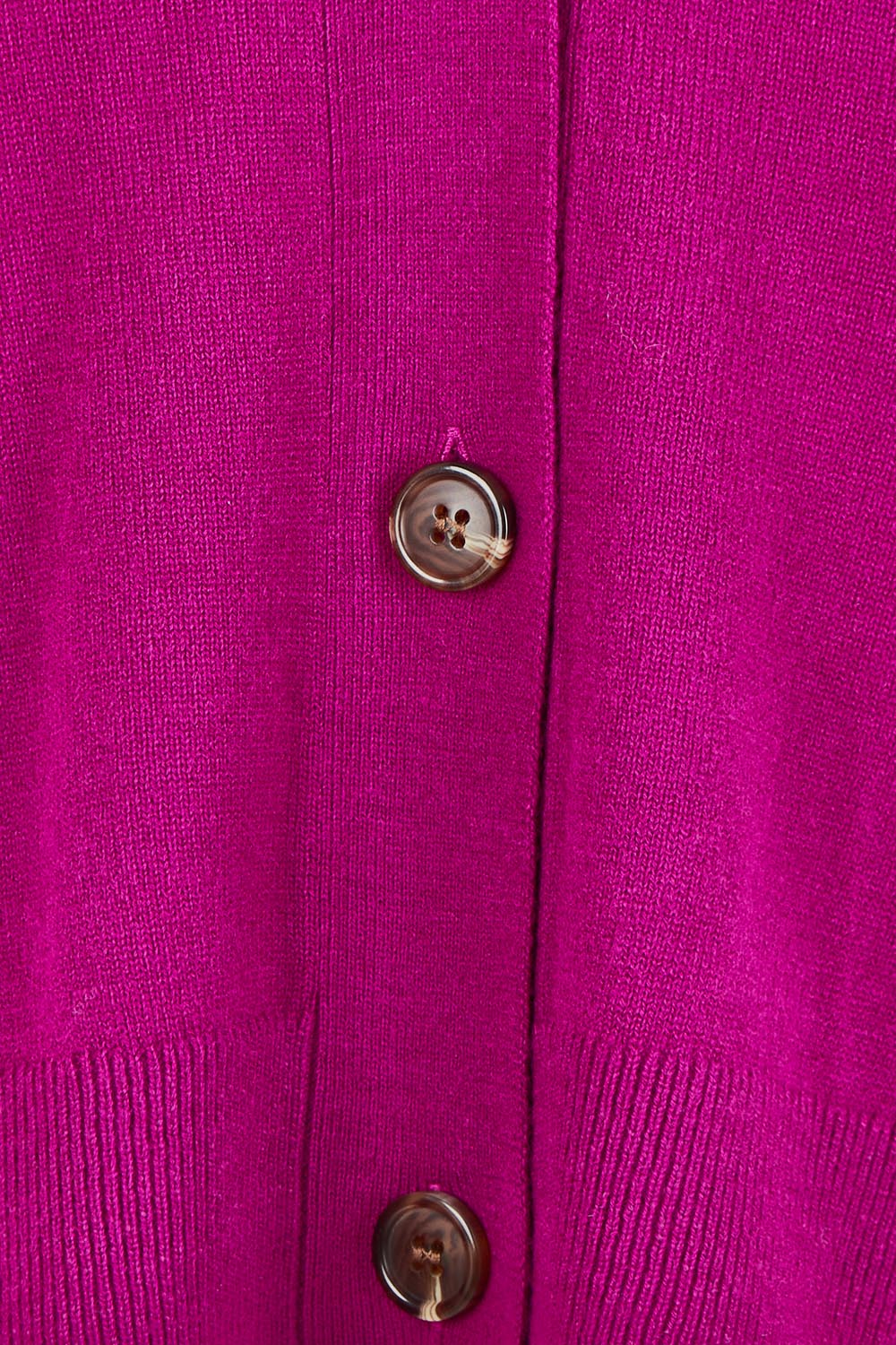 Relaxed Collar Cardigan – Magenta